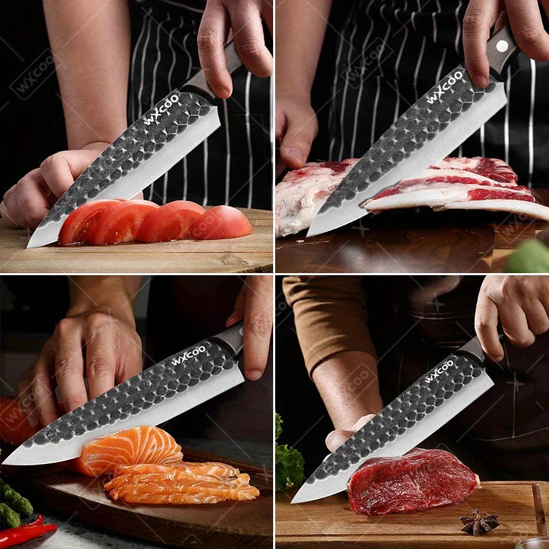 8PCS Professional Kitchen Chef Knife Set Stainless Steel