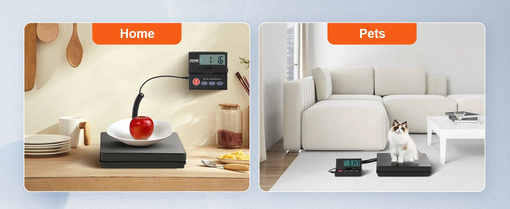 110 lbs Digital Postal Shipping Scale with Time