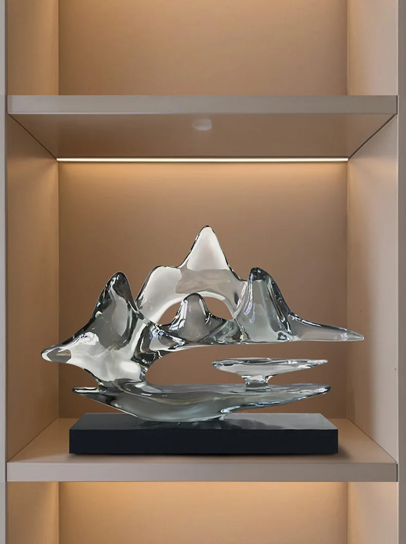 Transparent Resin Statue Decoration, Two Sizes