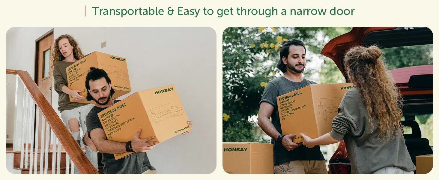 3-Pc. Convertible Sleeper, Storage