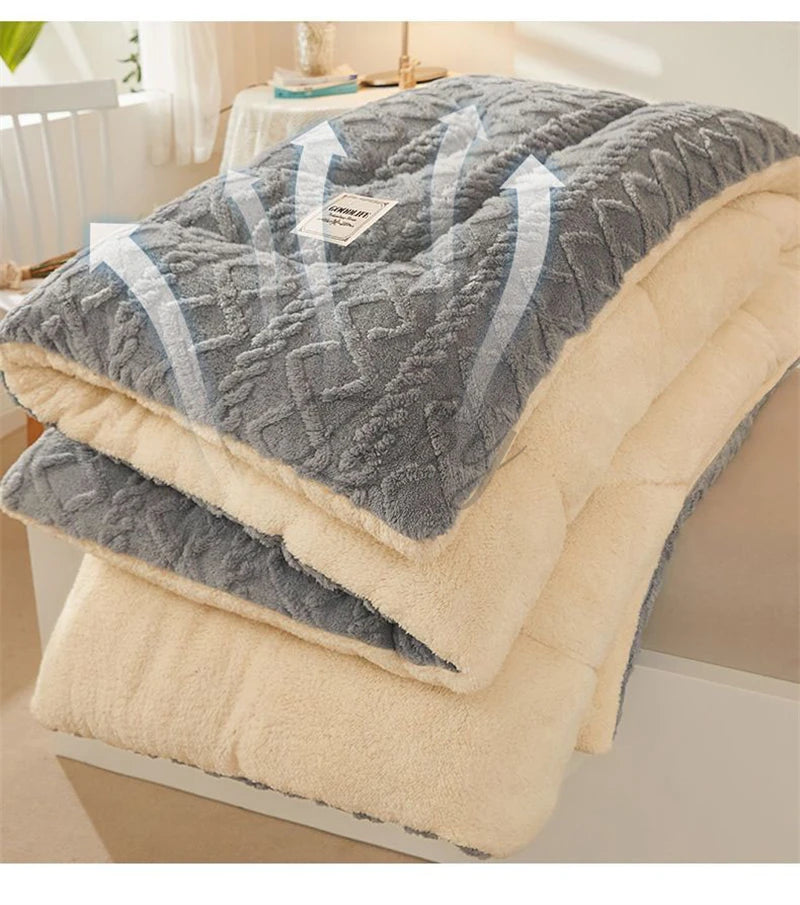 Warm Blanket, Artificial Lambswool Cashmere, Various Colors