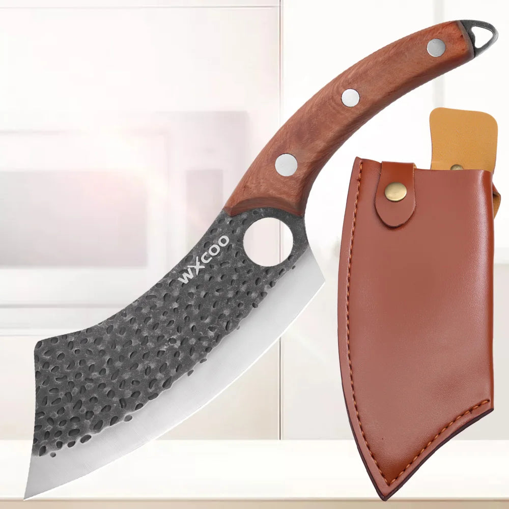 Handmade Forged Kitchen Knives 1-5 Pcs Set