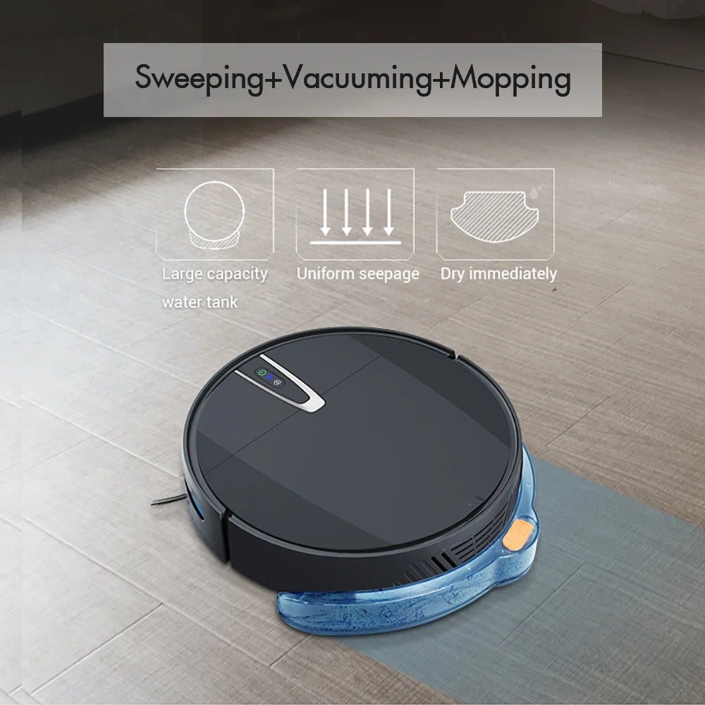 Robot Vacuum, Smart Mop, APP& Voice Control, Autocharge