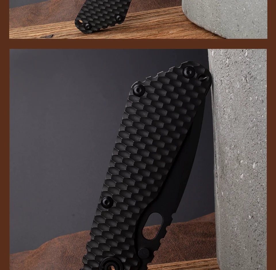 Titanium Handle, Folding Pocket Knife