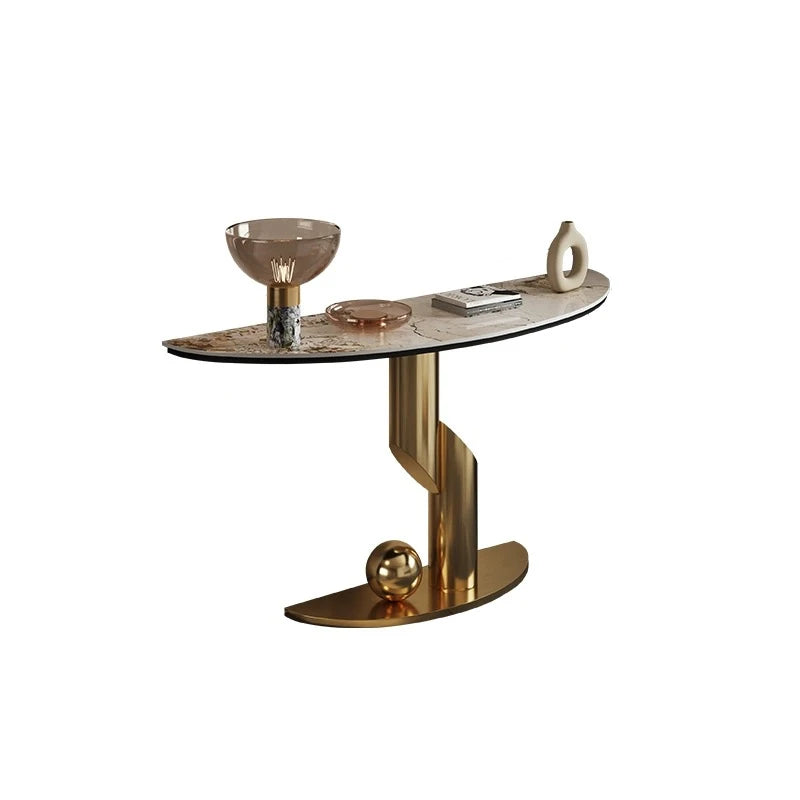 Table Hallway Metal Console Table
