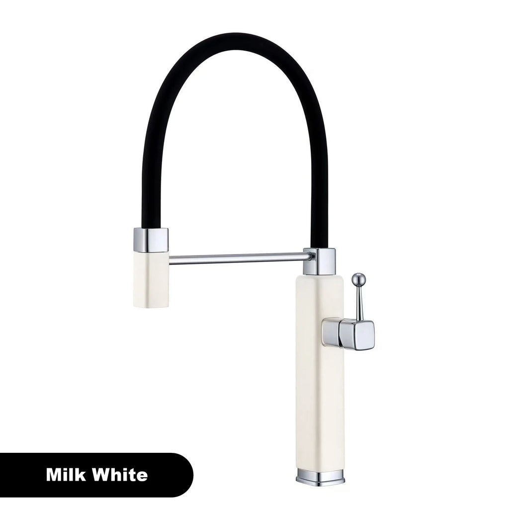 kitchen faucet with single handle, pull-out Spray