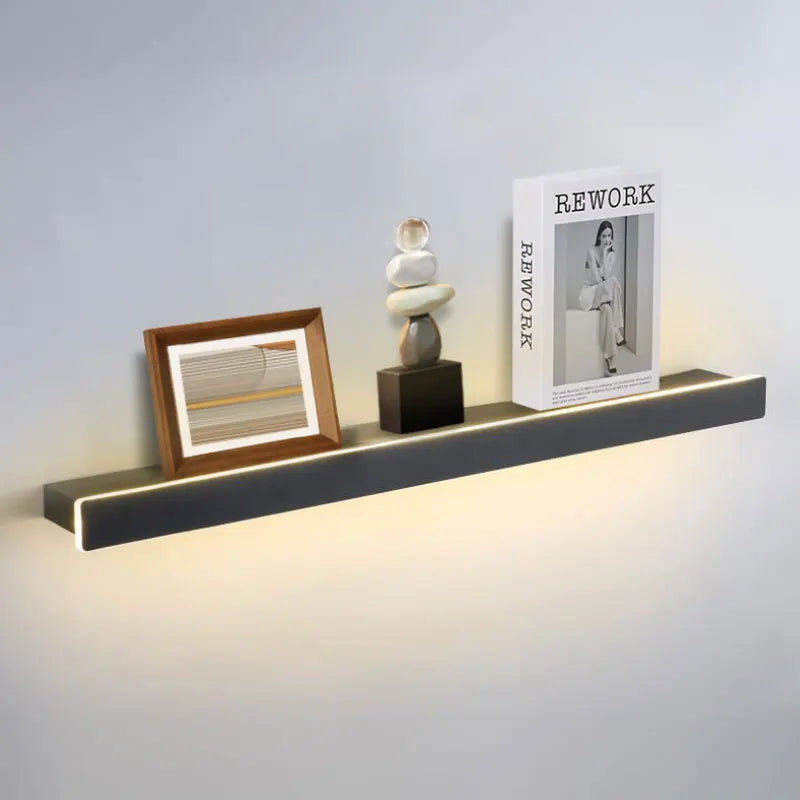 Storage rack, strip lamp, Black, White