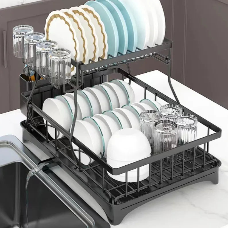 2-tier dish drying rack