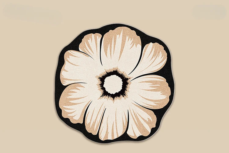 Irregular Shape, Decoration Flower Pattern Carpet, Anti-Slip