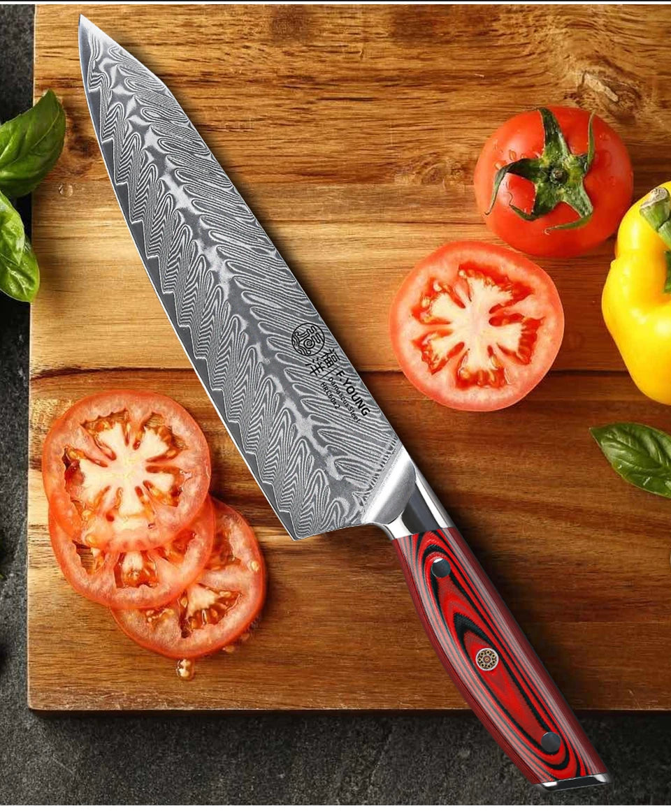 8.2" Professional Damascus Steel Kitchen Knife