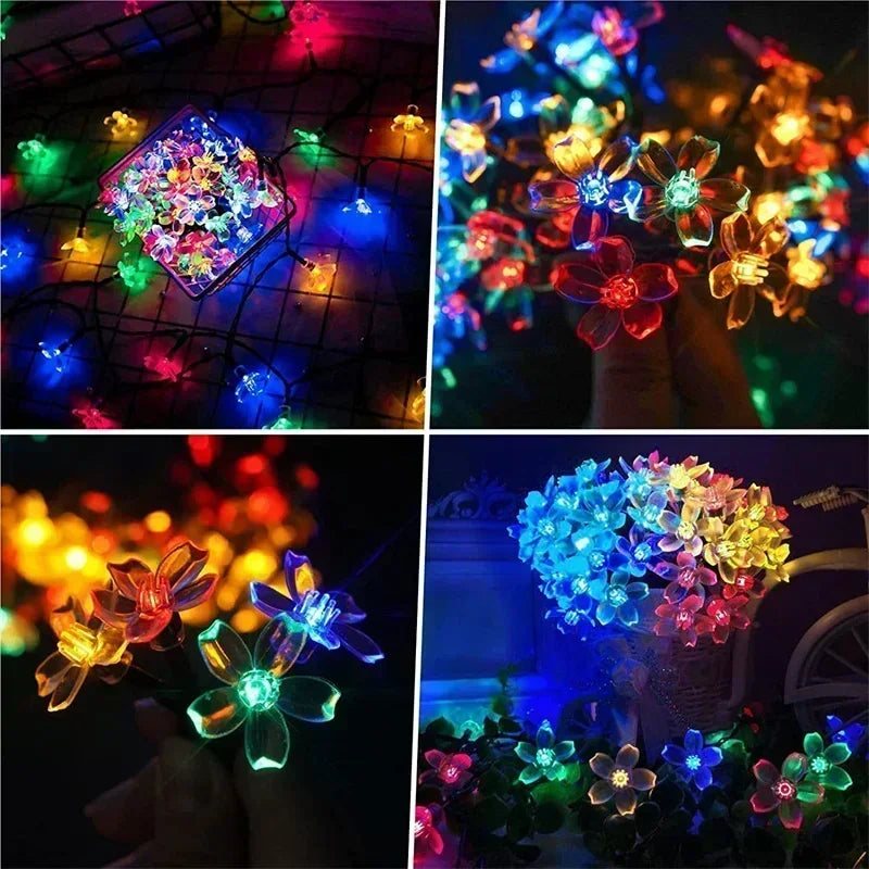 Solar LED Cherry Blossom Light String