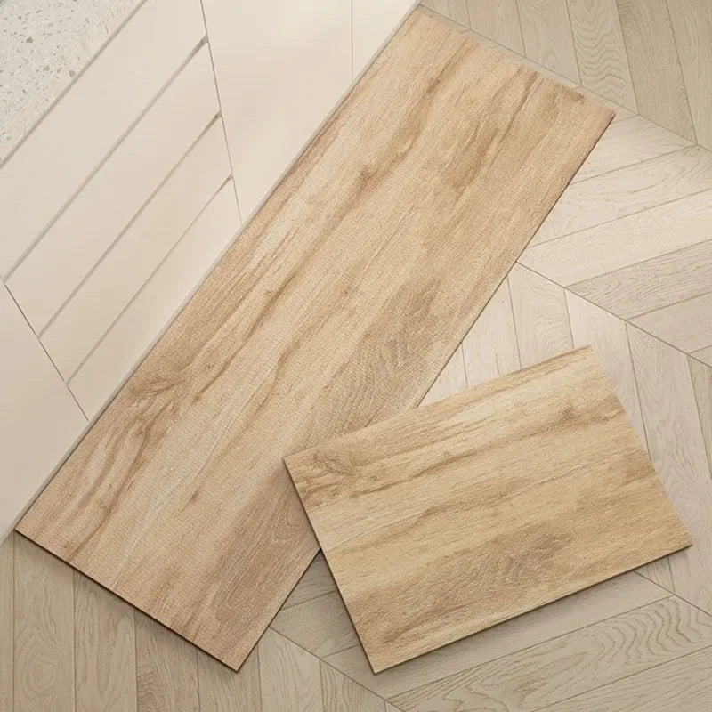 Waterproof Floor Mat, Imitation Wood, Long Size