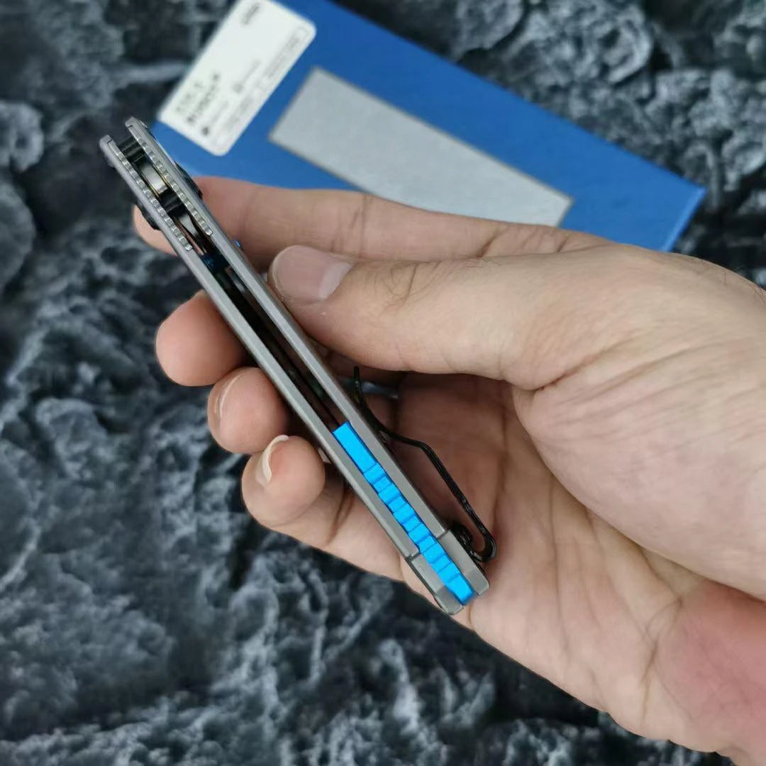 Titanium Alloy Handle DIY Hunting Folding Knives