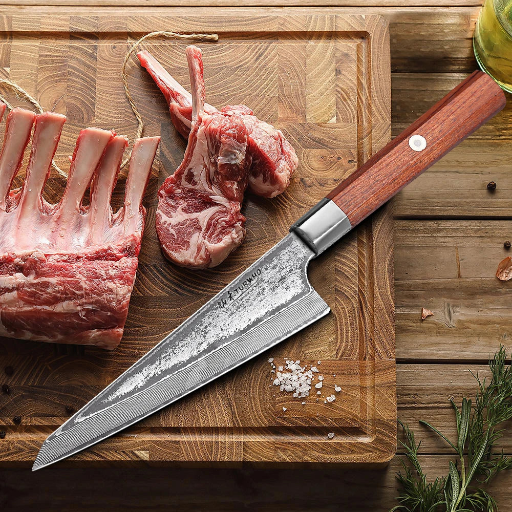 6" Honesuki Utility Knife Damascus Steel Chef Knives