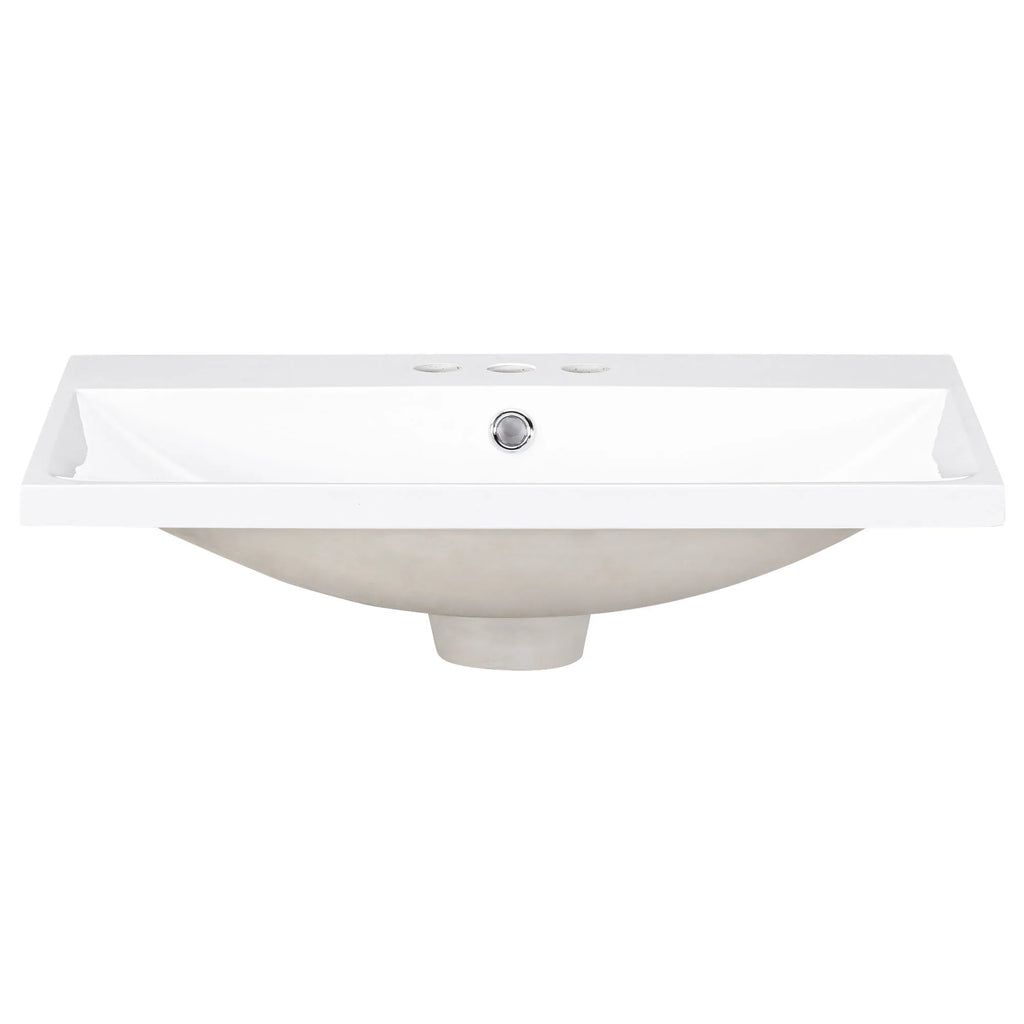 24-Inch Single Basin 



24" Single Basin Vanity Resin Top Only, 3 Faucet Hole