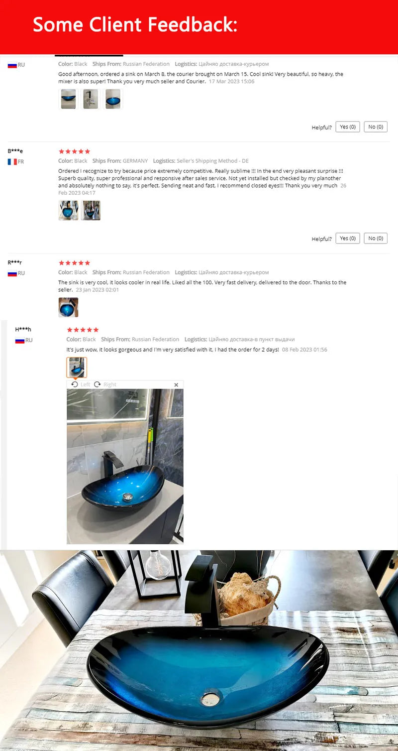 Tempered Glass Vessel Sink. Waterfall Faucet.