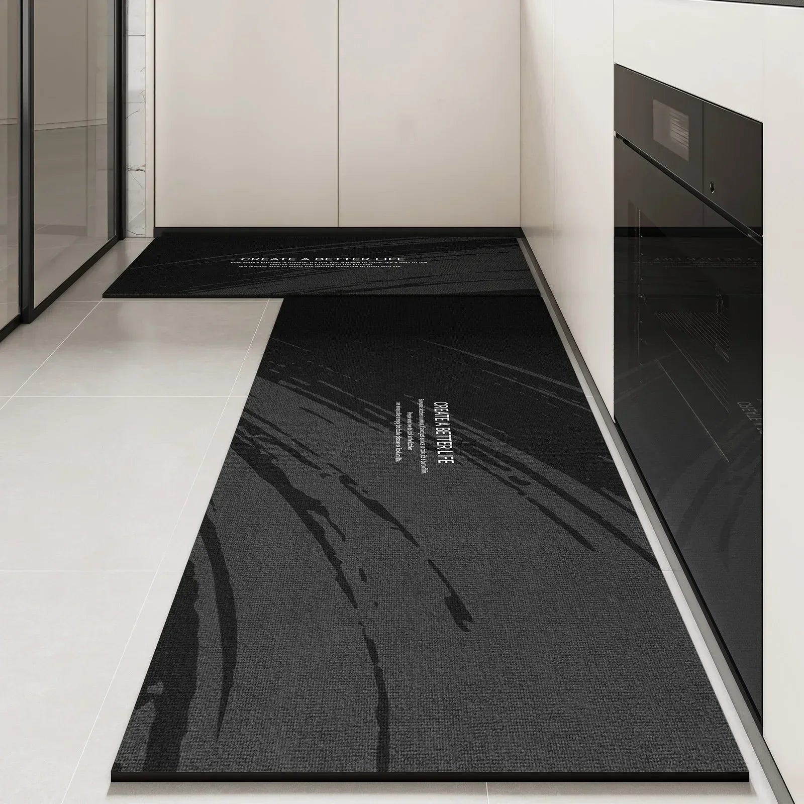 Kitchen Long Foot Mats, Non-slip, Oil-proof