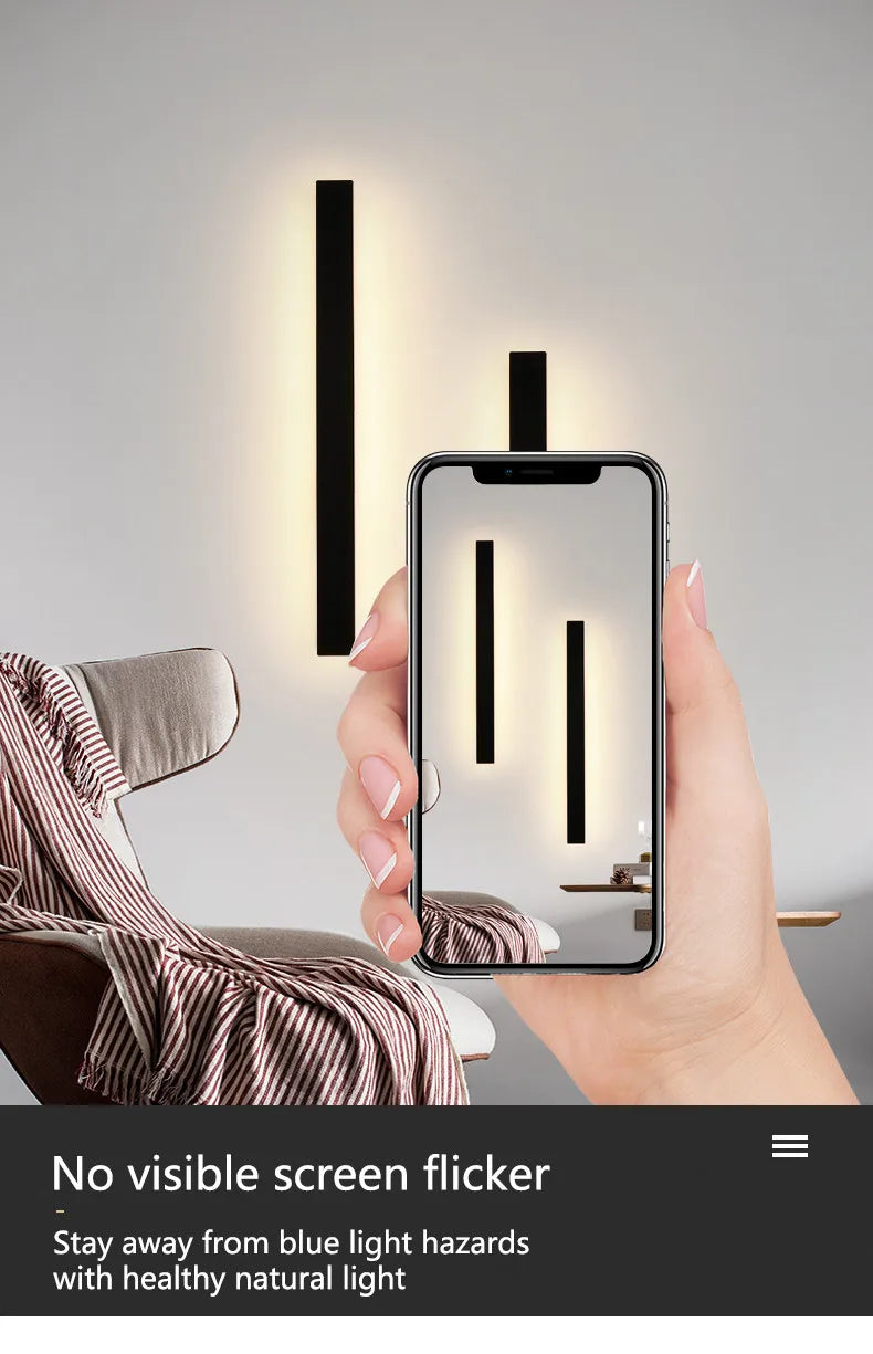 Waterproof LED strip background wall lamp