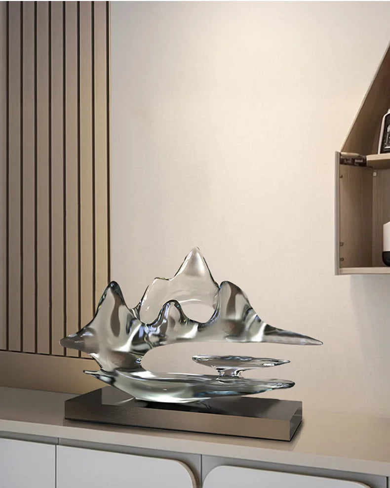 Transparent Resin Statue Decoration, Two Sizes