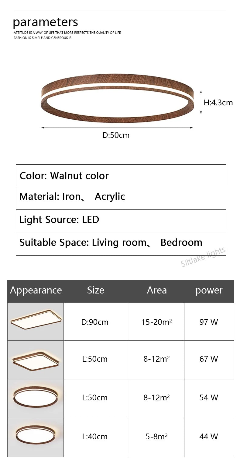 LED modern simple room light, high-end, ultra-thin
