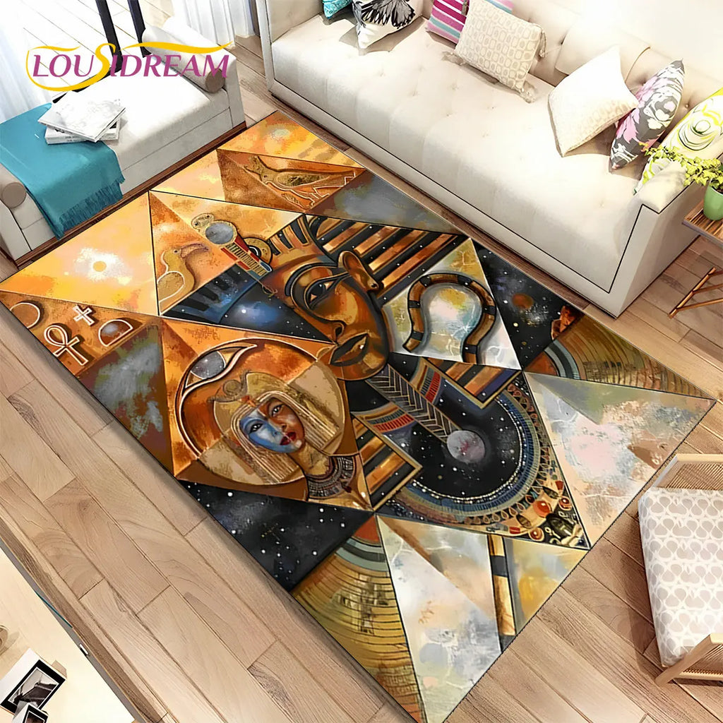 Egypt Anubis Horus Mythology Non-Slip Area Rugs