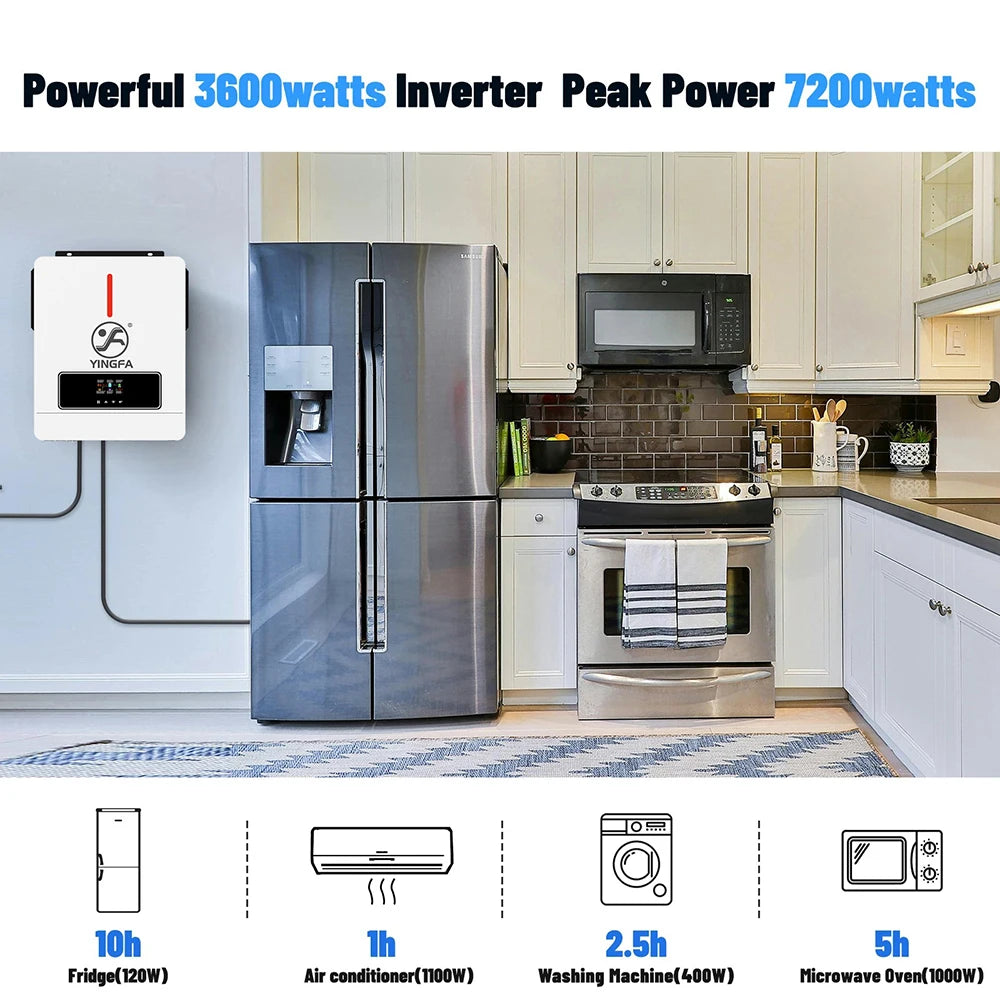 Solar Power Pure Sine Wave Inverter 3.6kW 24V 110V