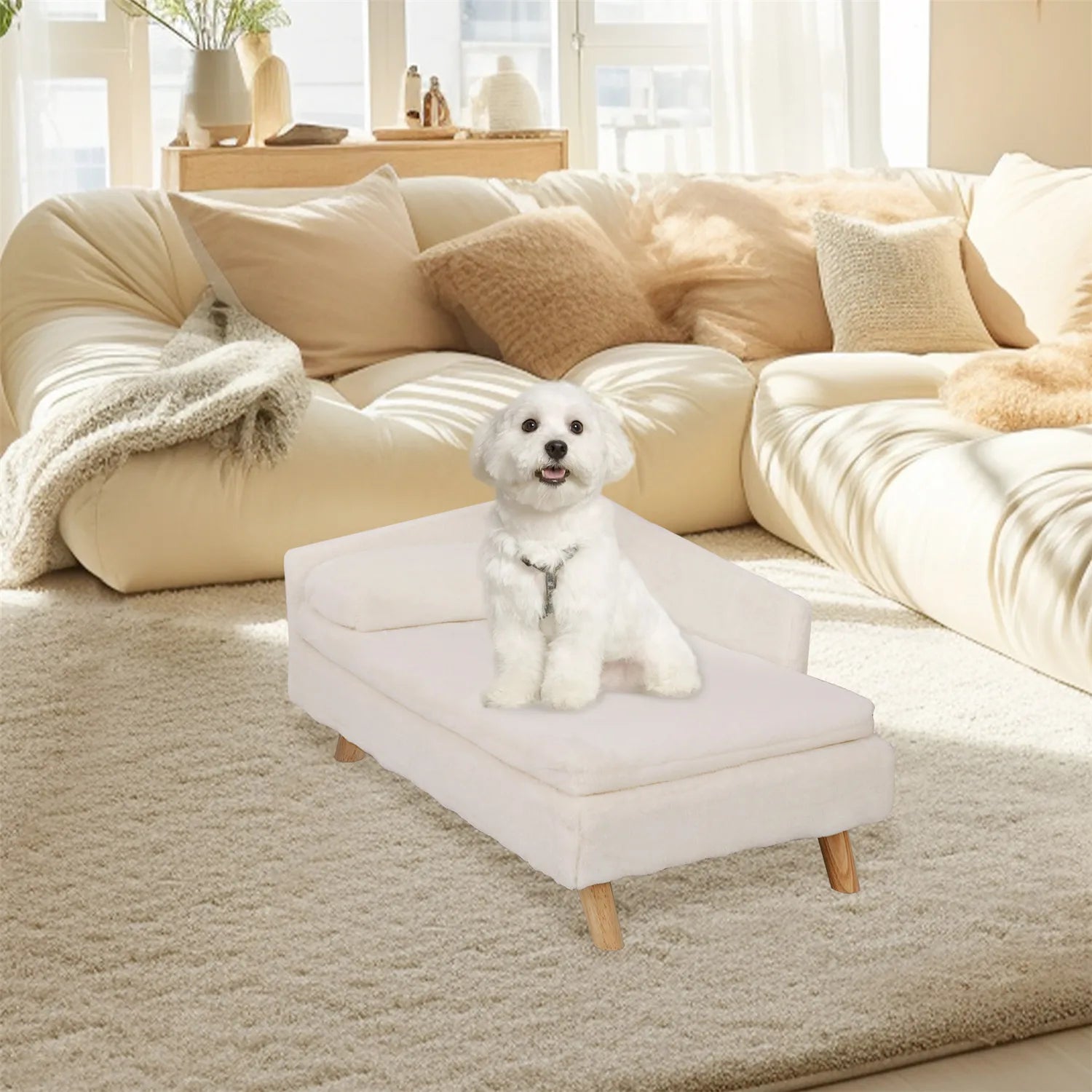 Elevated Pet Bed, Waterproof Sofa Bed, Small