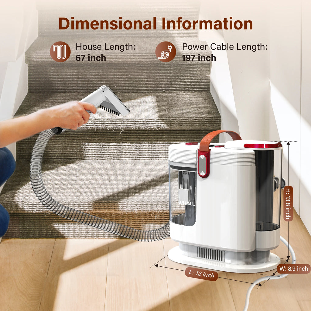 Carpet Cleaner with Wide Path Tool, Self-Cleaning