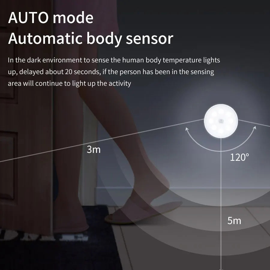 Rechargeable LED Lights Motion Sensor Night Light