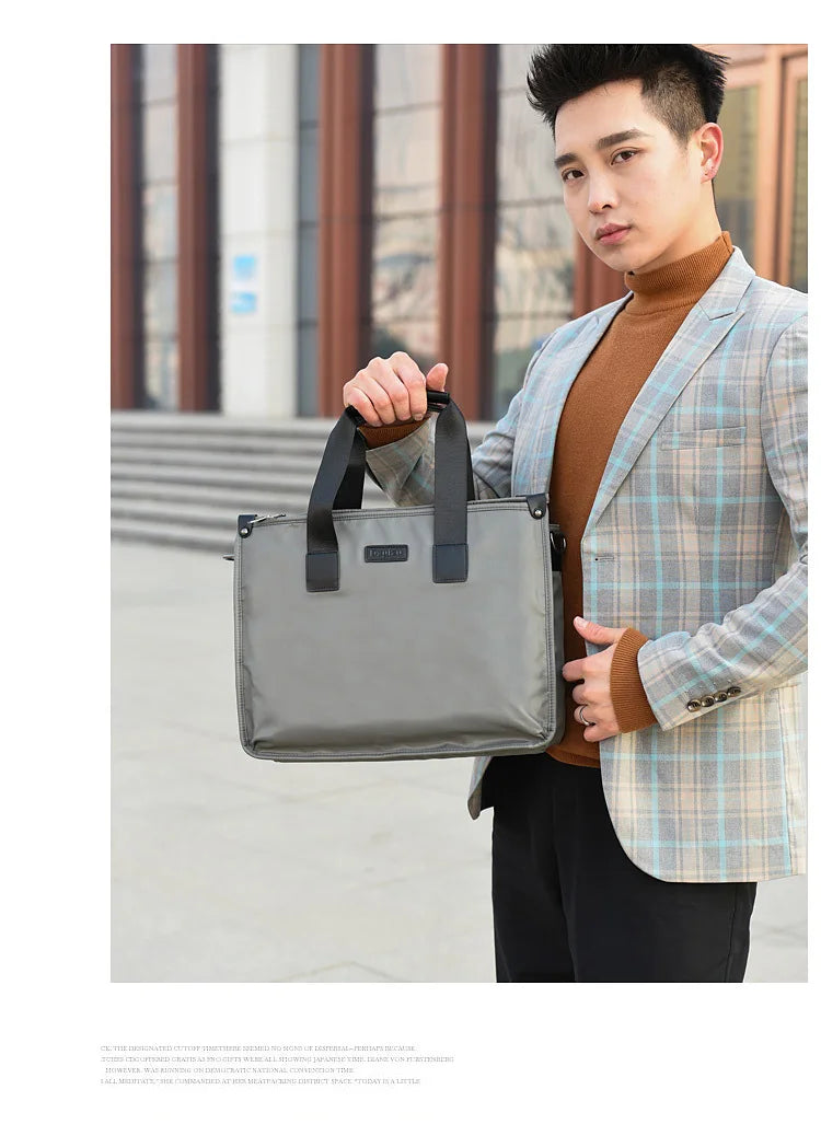Business Briefcase Polyester Laptop Crossbody Bag