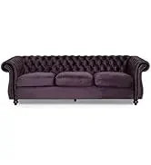 Loveseat Sofa. Beige, Grey, Emerald, Blackberry