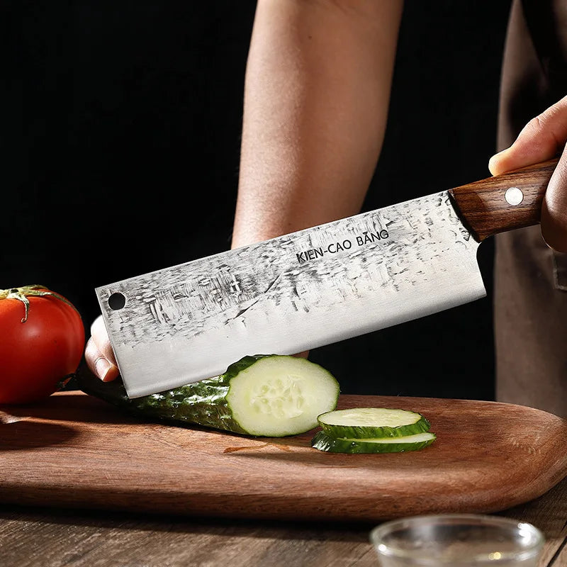 1-5pcs Japanese Kitchen Knives Set Stainless Steel Forged