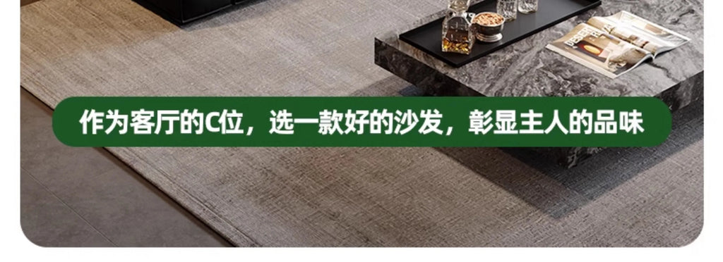 Composite Leather Sectional Apartment Sofa