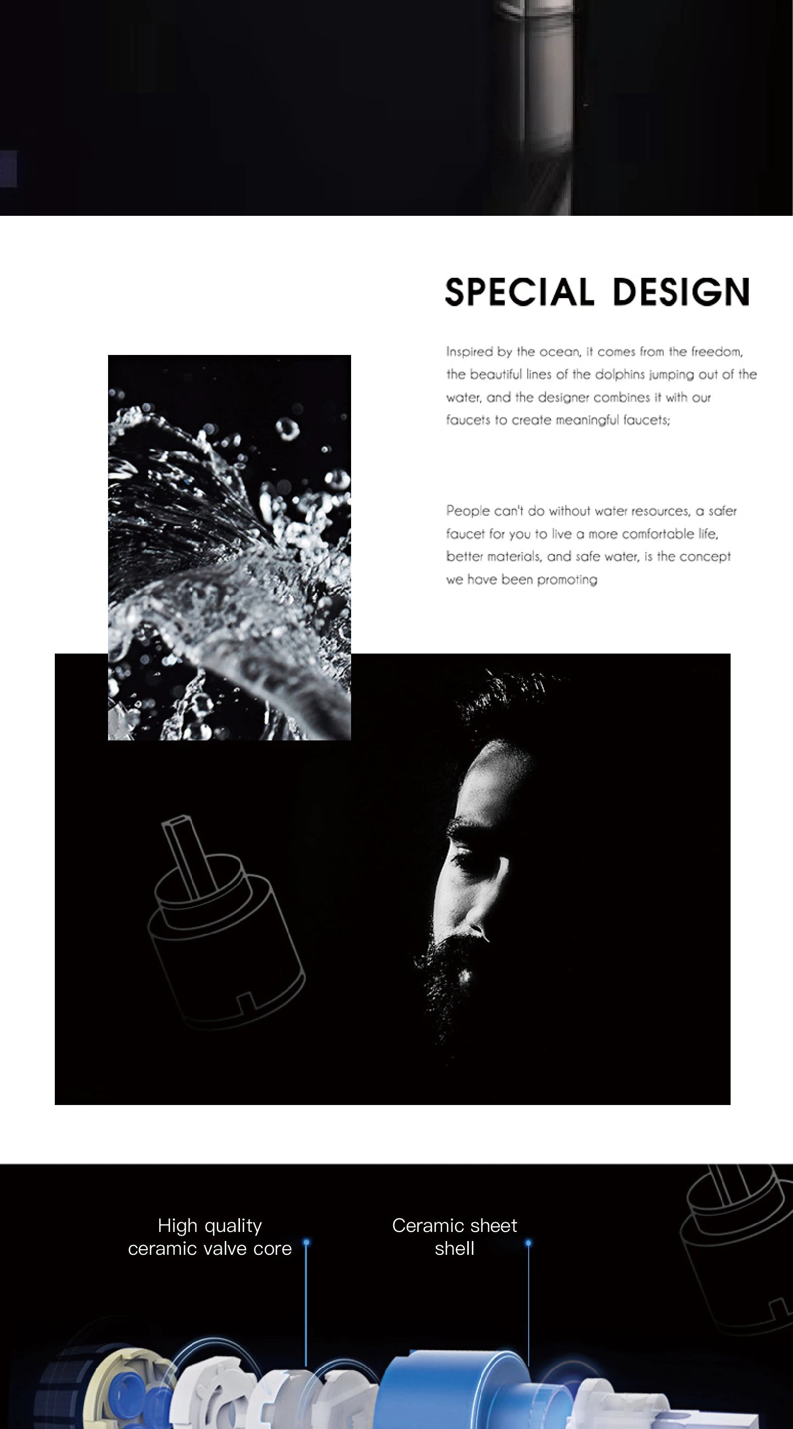 gold kitchen faucet, pull-out, 2 function Sprayer