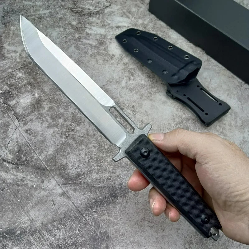 Fixed Blade Knife Cleaver Blade Anti-slip Handle