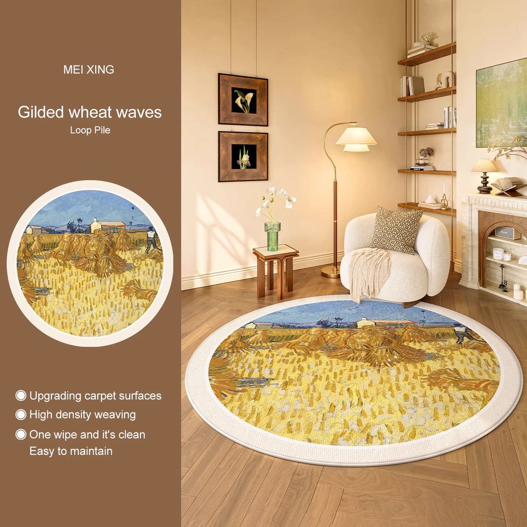 Round, Soft, Anti-slip Carpets