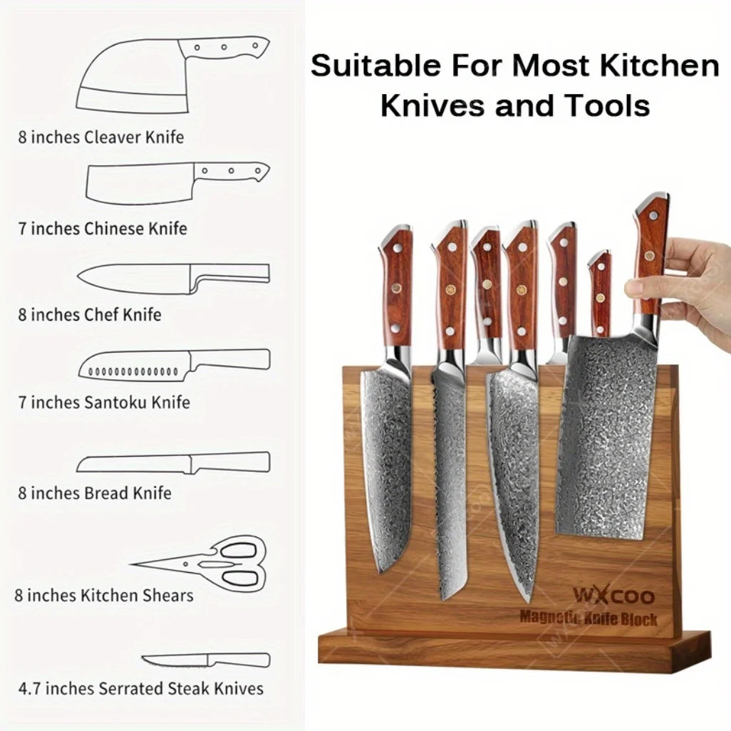 1PCS 6PCS 7PCS Professional Stainless Steel Chef Knife Set