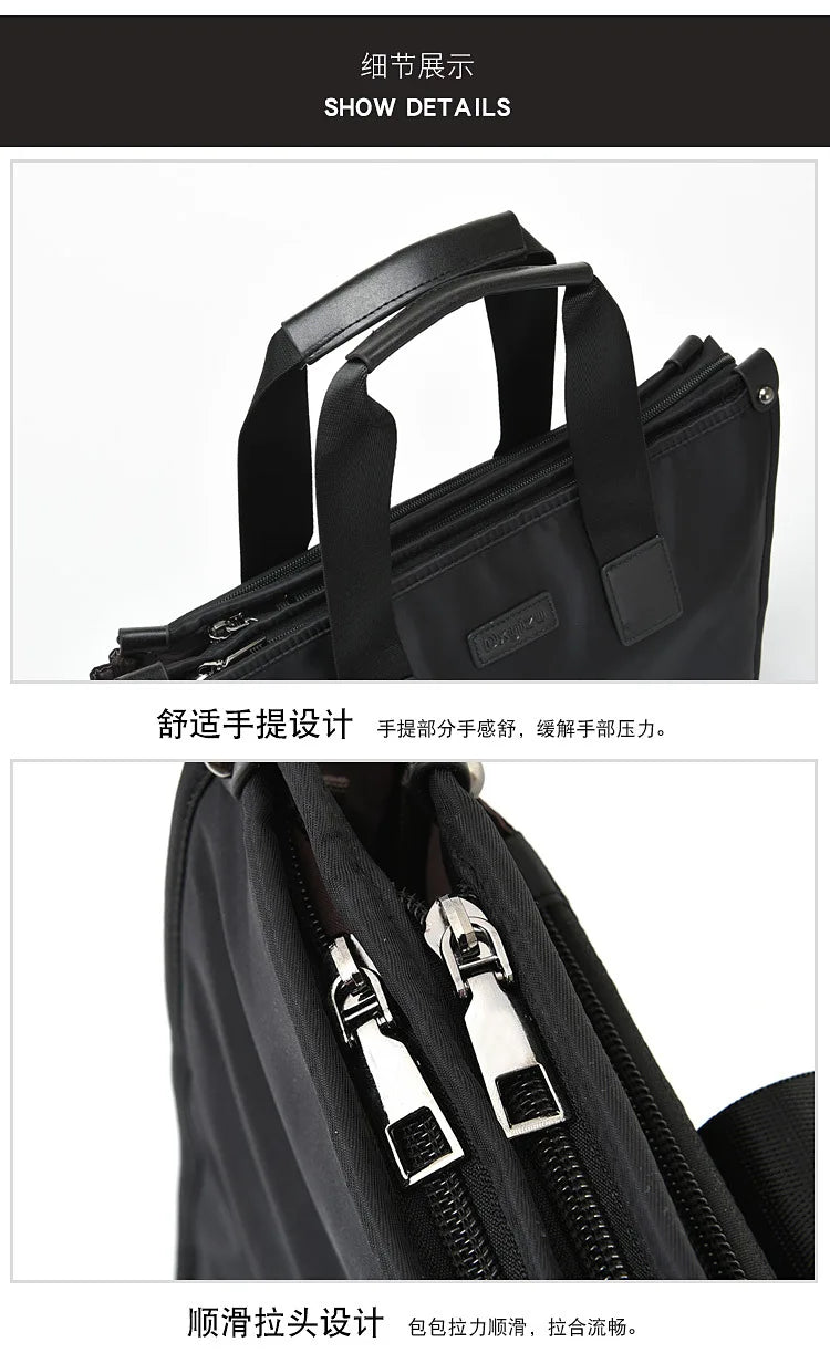 Business Briefcase Polyester Laptop Crossbody Bag