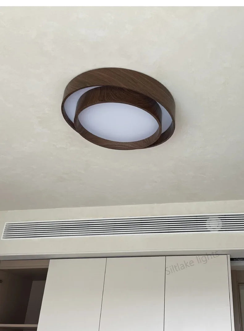 Ceiling Lights, Walnut, Black, Dimmable