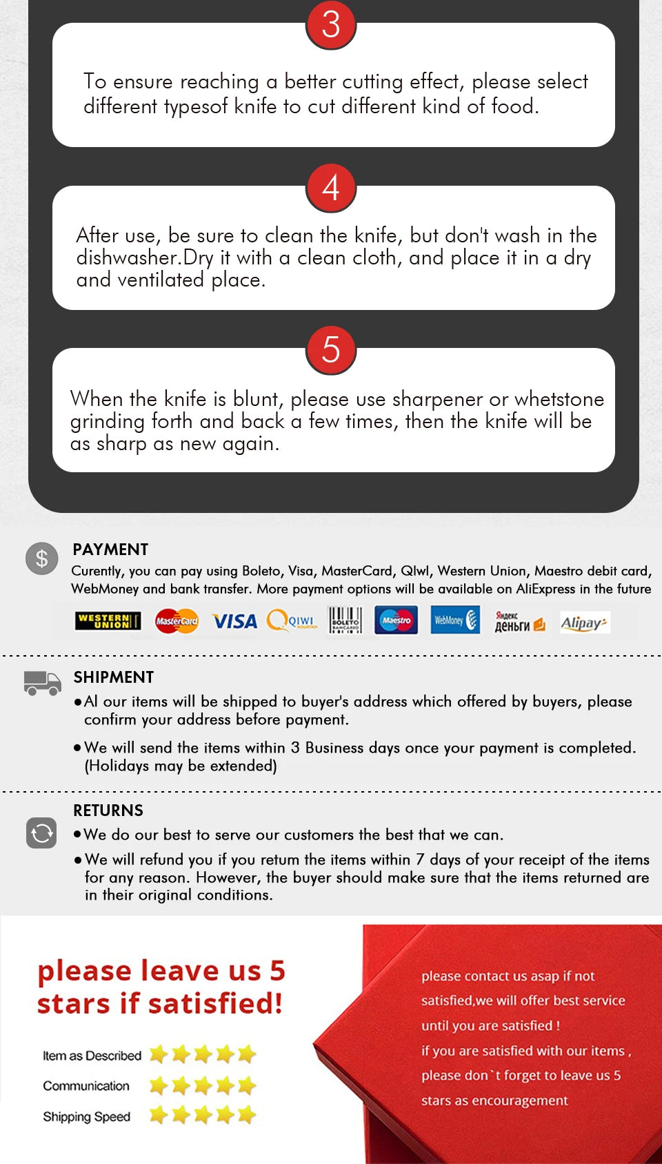 6" Honesuki Utility Knife Damascus Steel Chef Knives