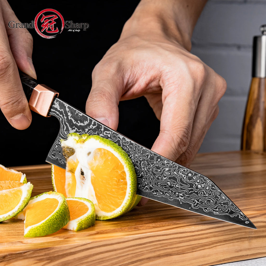 5.4"Bunka Knife 67 layers Damascus Steel