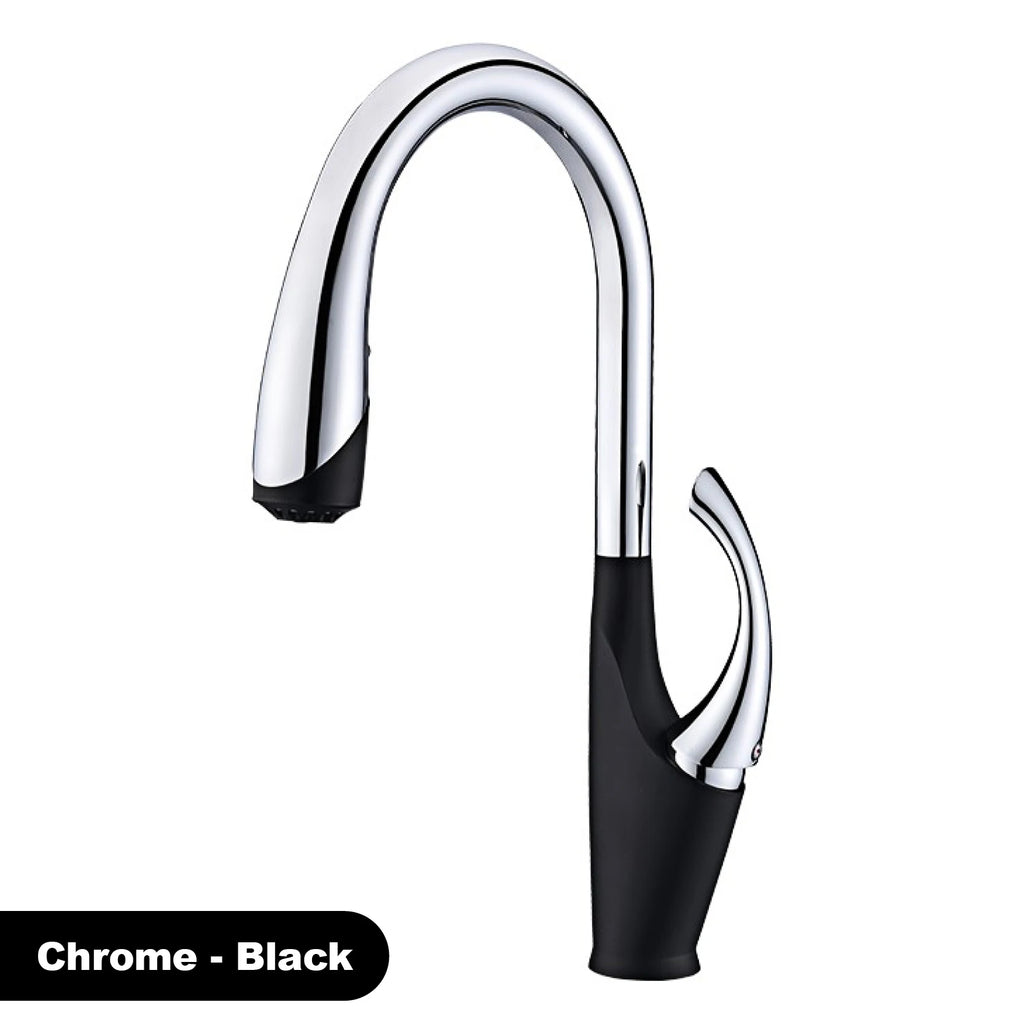 kitchen faucet, single handle, touch control, 3-function spray
