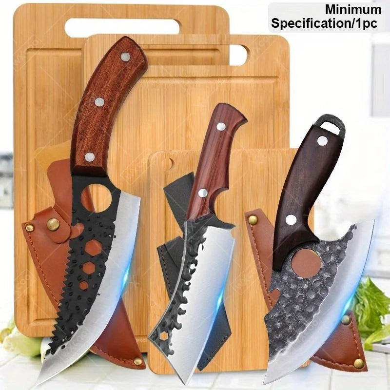 1-6PCS Stainless Steel Kitchen Knives Set