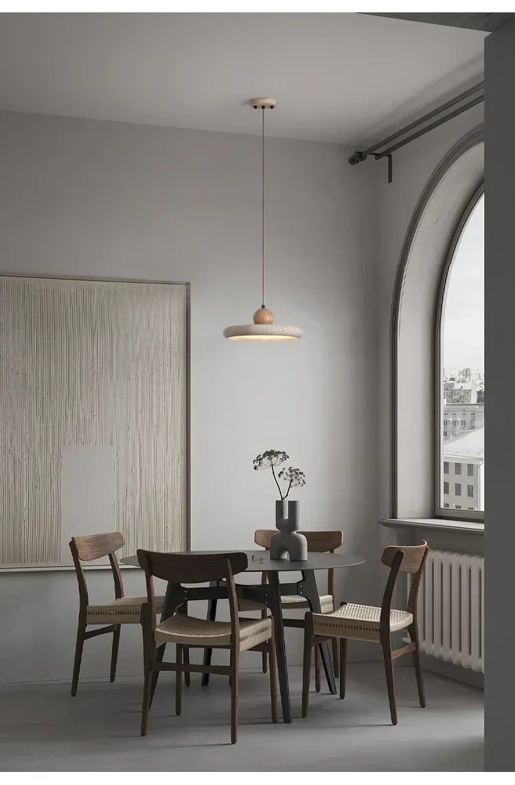 Yellow Travertine LED Pendant Lights