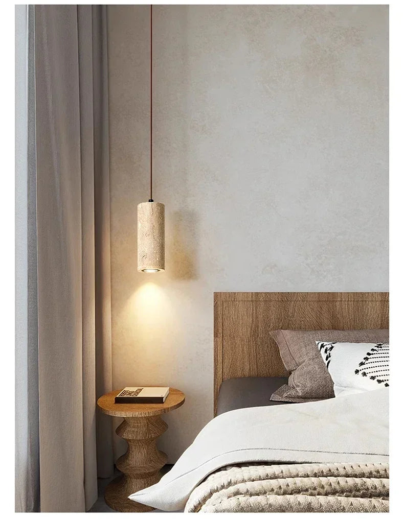 Yellow Travertine pendant lights living room, bar, Bedroom