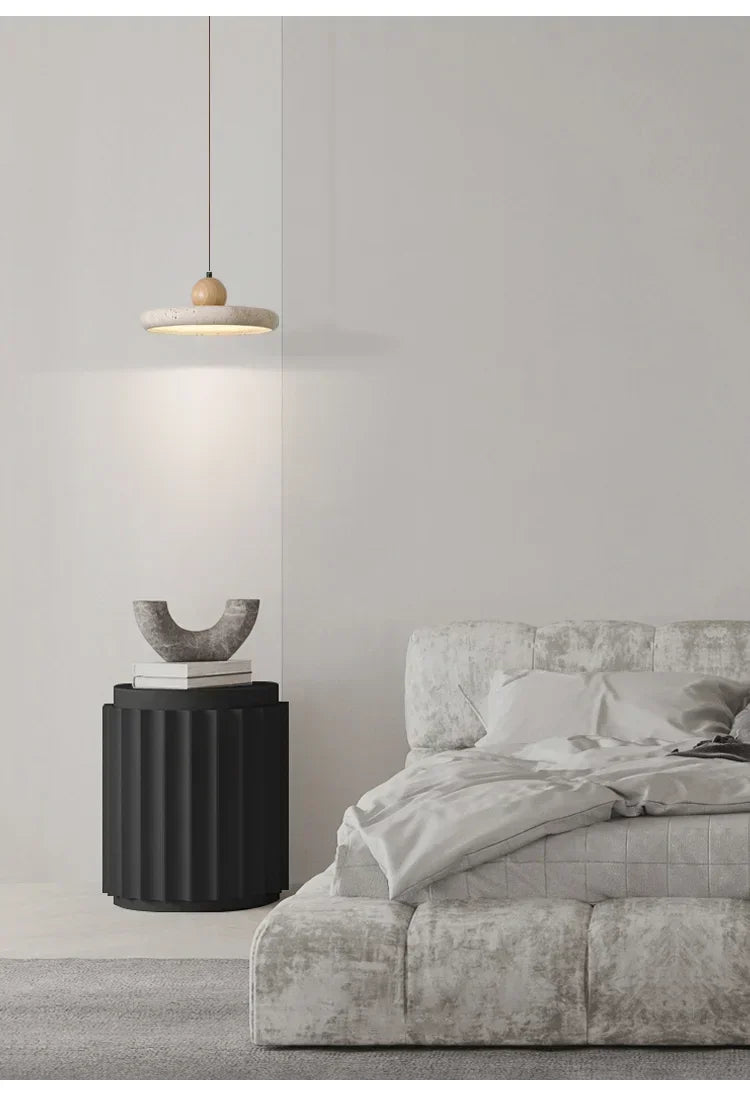 Yellow Travertine LED Pendant Lights