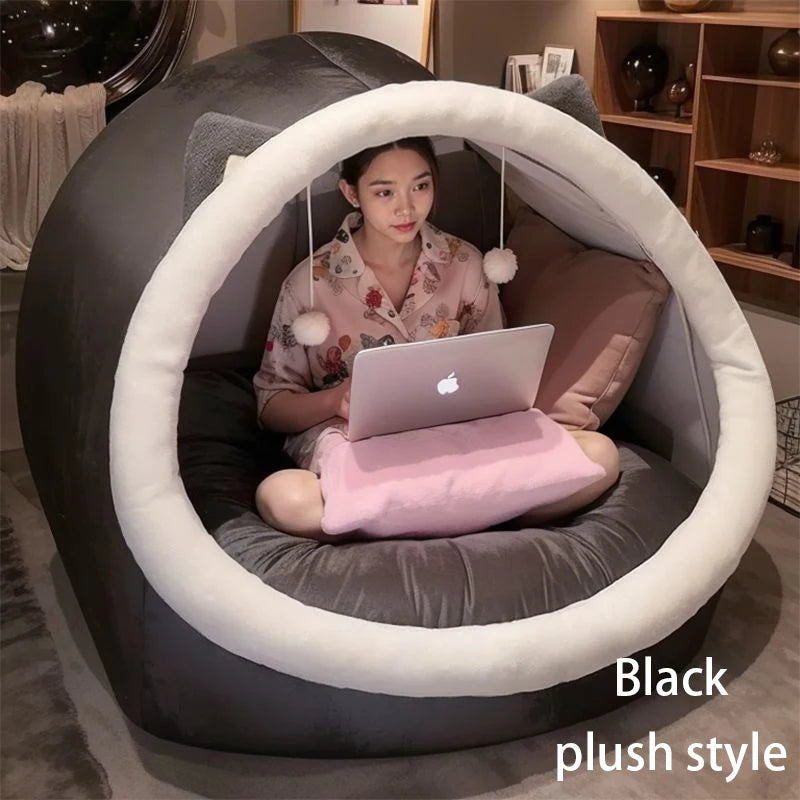 Giant Puffs Bean Bag Sofas, Grey, Pink, Black