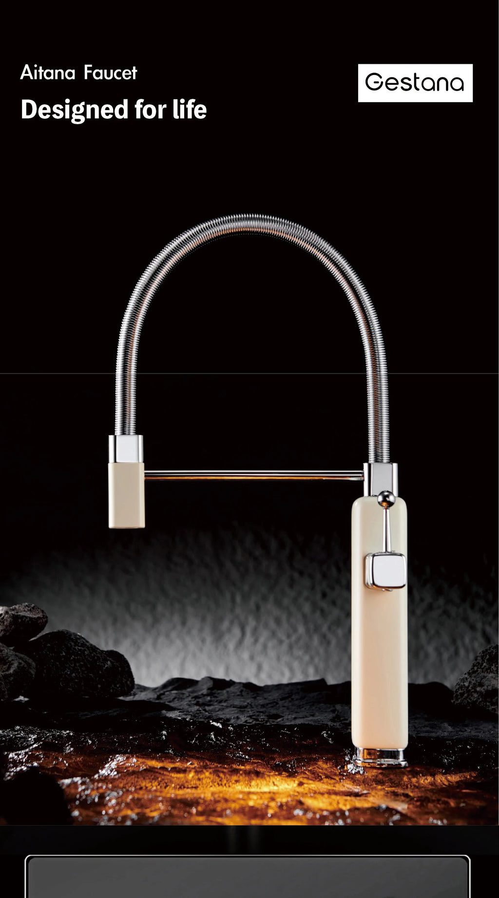 kitchen faucet with single handle, pull-out Spray