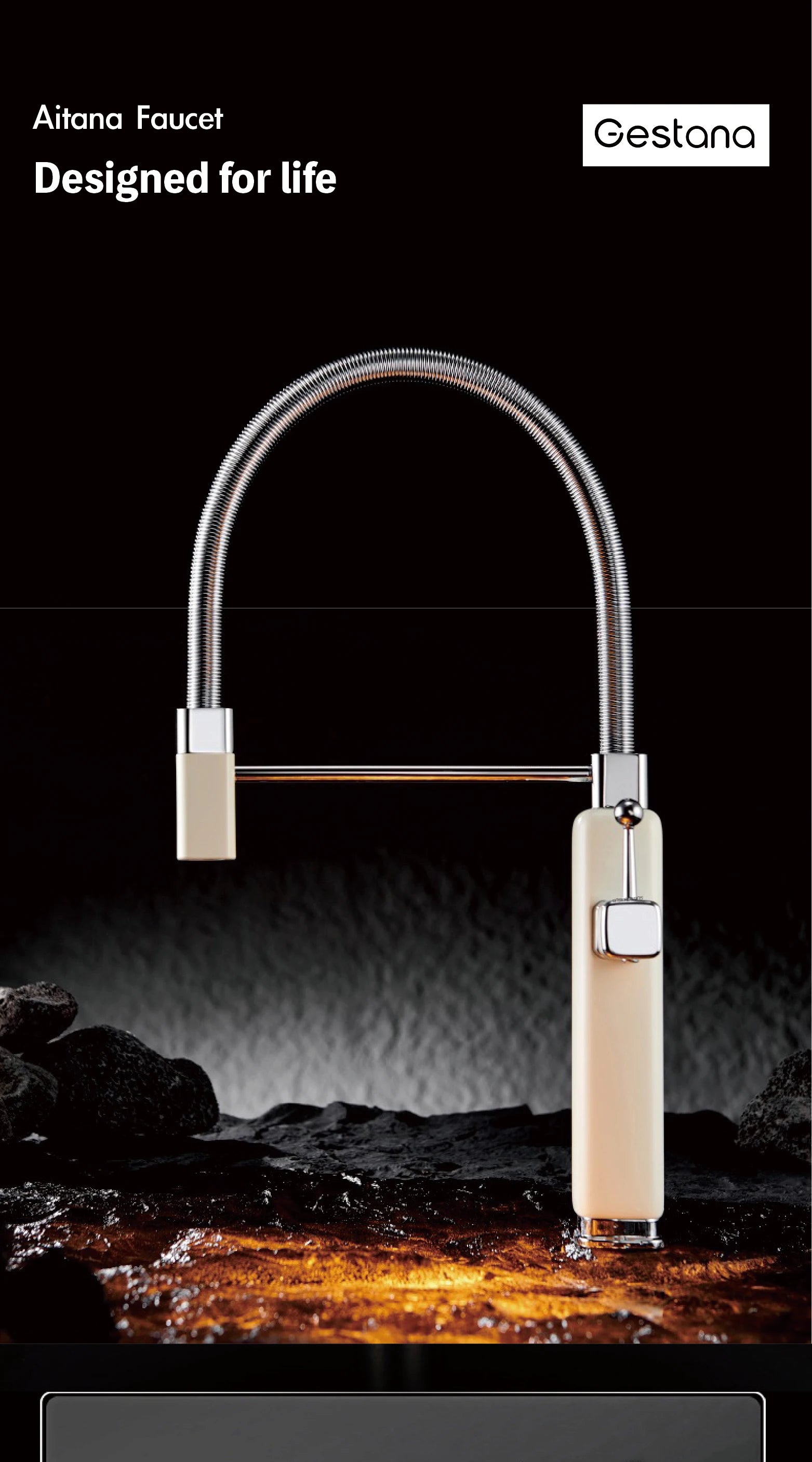 kitchen faucet with single handle, pull-out Spray