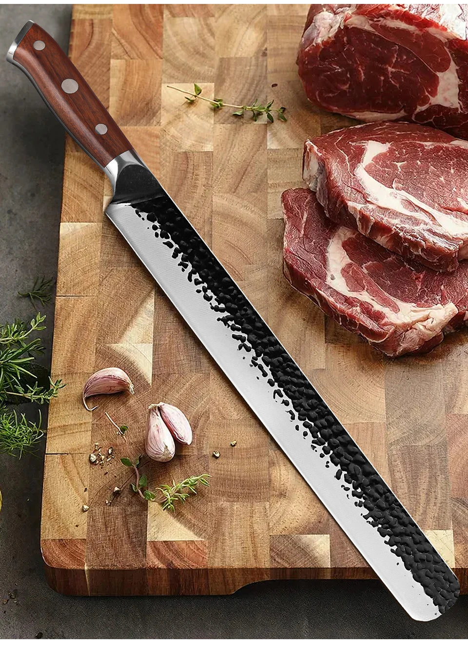 Japanese Hand Forged Slicing Knife Stainless Steel